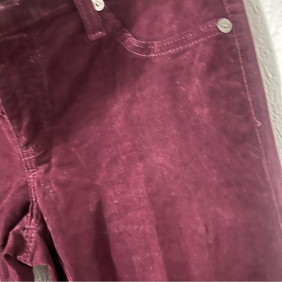 Adriano Goldschmidt Women’s 28R The Legging Super Skinny Corduroy Pants Plum EUC - Picture 3 of 11